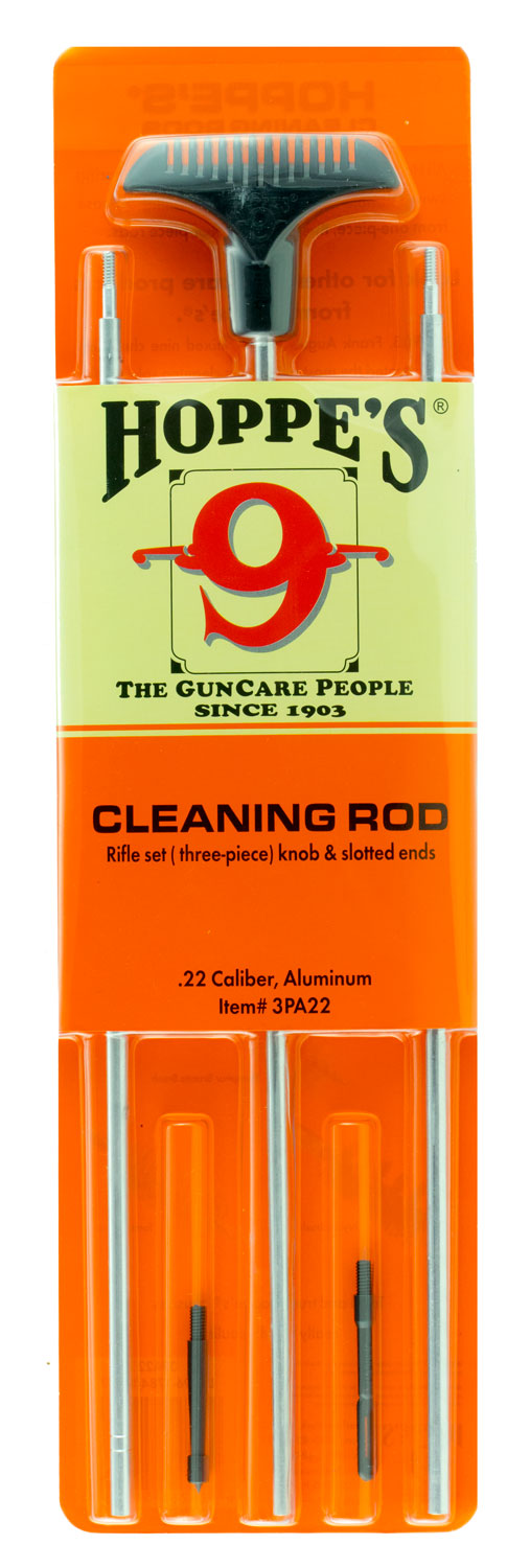 Hoppes 3PU Rifle Cleaning Rod Multi-Caliber 34.50 Inch w/ Swivel Handle | 026285510096