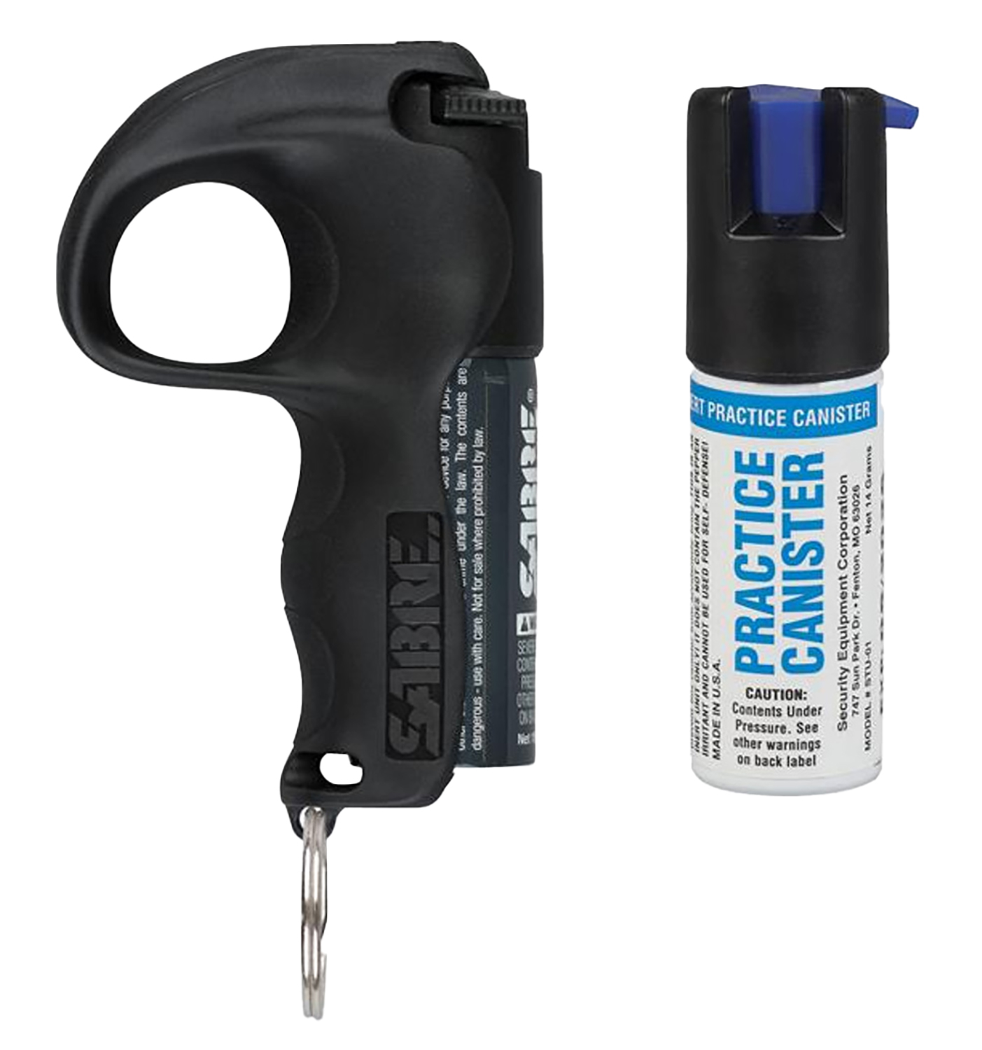 Sabre PBBKOCSTU04 Quick Grip Pepper Spray Range 12ft 0.54oz Black Canister | 023063120003
