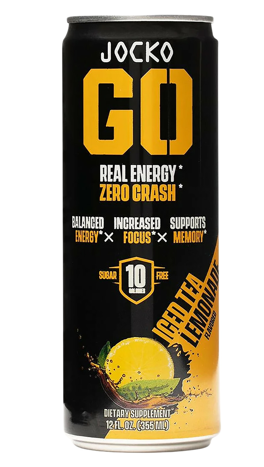 Jocko Fuel 29002 Iced Tea Lemonade Energy Drinks 12oz 12Pack | 810076290024