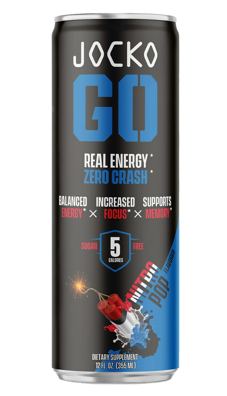 Jocko Fuel 29777 Nitro Pop Energy Drinks 12oz 12Pack | 810076297774