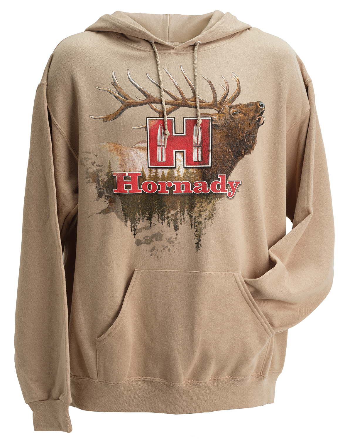 Hornady 99612XL Elk  XL Tan/Khaki Hoodie Poly-Cotton | 090255730050