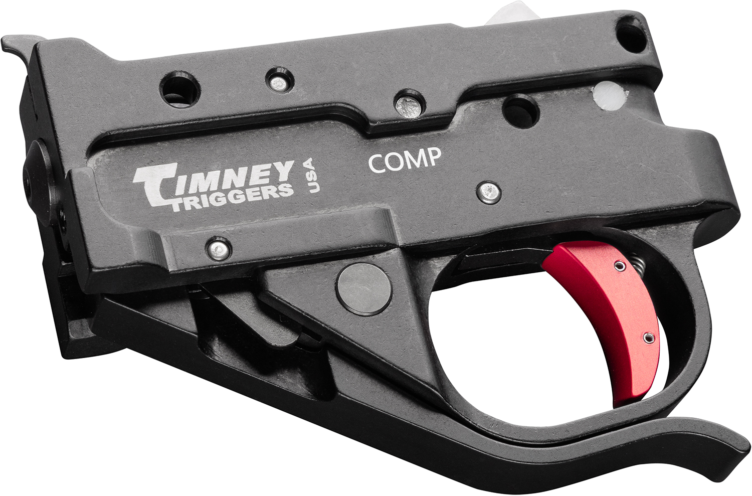Timney Triggers 10222CCOMP Replacement Trigger  Compact Black/Red DropIn Fits Ruger 10/22 | 081950126866