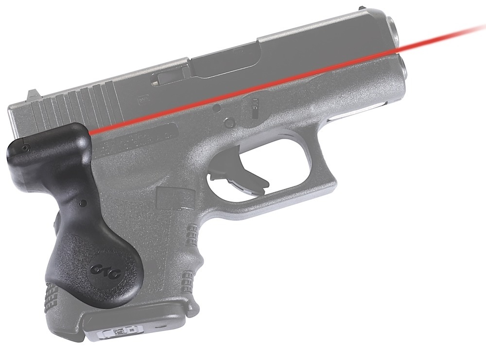 Crimson Trace LG626 Lasergrips  Black Red Laser 5mW 633nM Wavelength Compatible w/ Glock 26/27/28/33/39 Gen3  Grip Mount