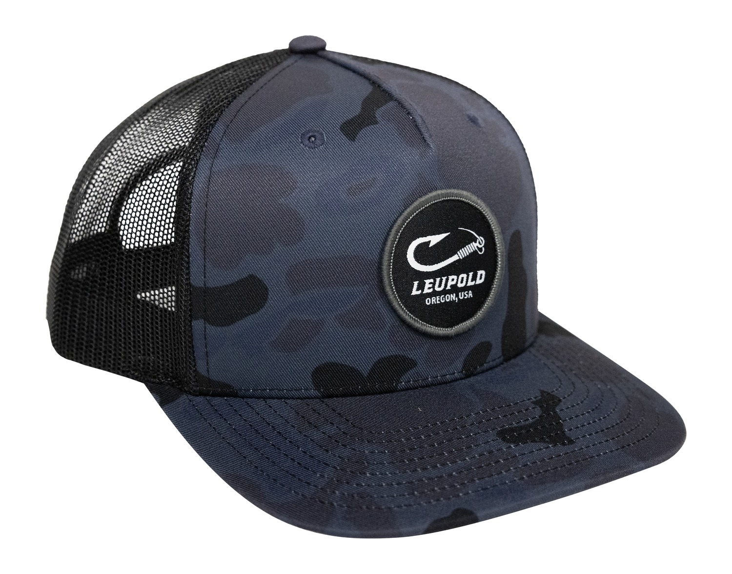 Leupold 183987 Duck Camo Trucker Hat Navy | 030317037451