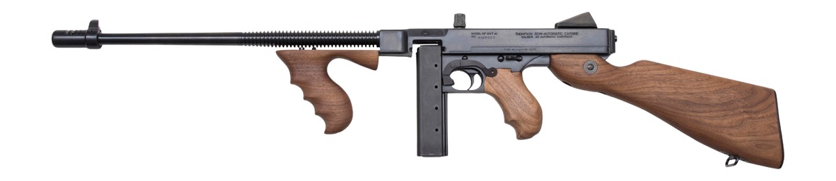 Thompson T550D 1927A1 Lightweight Carbine 45 ACP 201/501 16.50 Inch Blued Aluminum Alloy Barrel  Receiver, Walnut Grain Fixed Stock  Grip  | .45 ACP | 602686212038