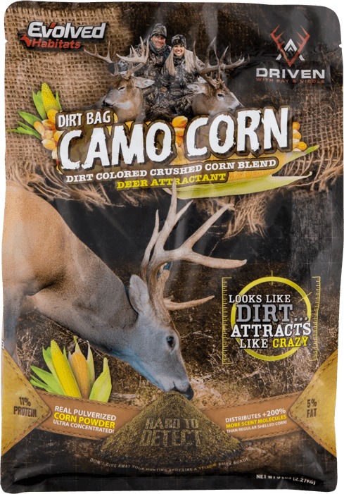 EVOLVED EVLEVO20725 DIRT BAG CAMO CORN/5LB3BAGS | 786541001255