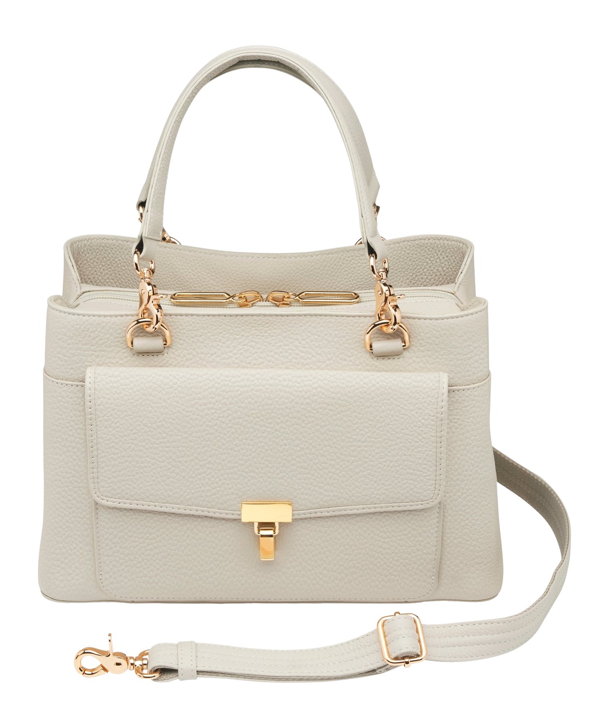 GTM GTM-32/ PB BONE   LARGE SATCHEL CROSSBODY-COW | 035452177925