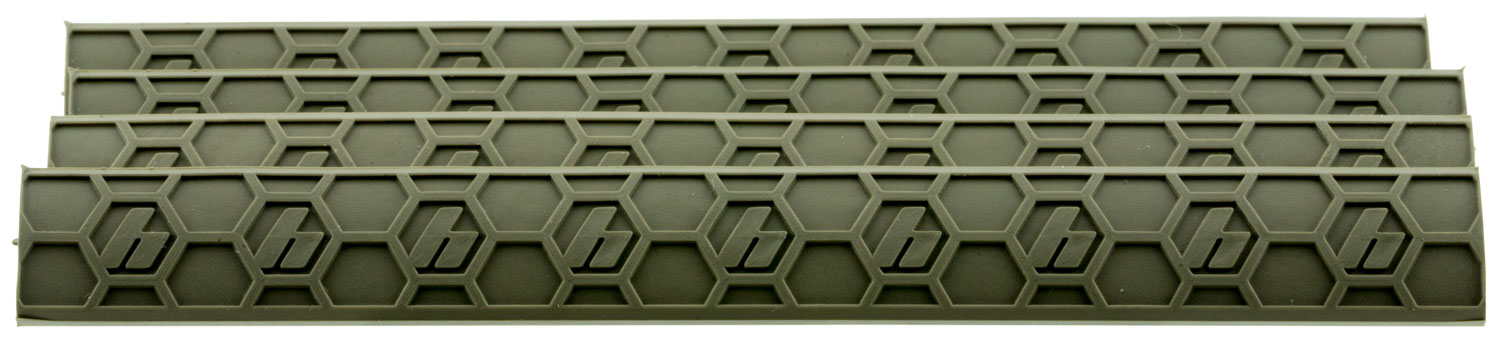 Hexmag HXKMC4PKFDE Rail Covers KeyMod 7 Slot Flat Dark Earth Polymer 4 Pack | 085992200805