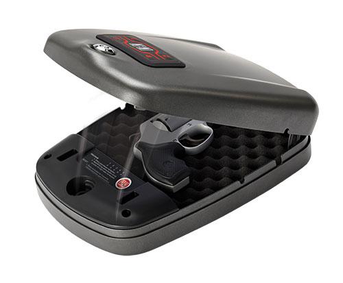 Hornady 98177 Rapid Safe 2600KP Large RFID,Access Code,Key Entry Black Steel Holds 1 Handgun 10.70