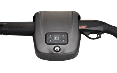 Hornady 98180 Rapid Safe Shotgun Wall Lock RFID,Access Code,Key Entry Black Steel Holds Shotgun 8.50
