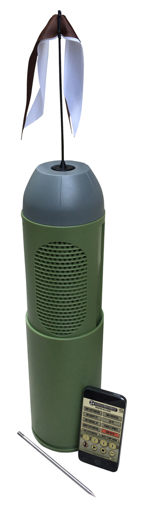 Convergent Hunting Solutions BHP4000 Bullet HP Bluetooth Game Call Wireless Call Multiple Sounds Attracts Predators Green Polycarbonate
