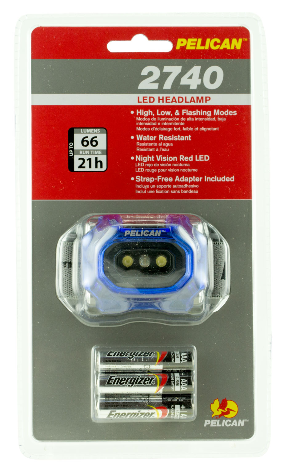 Pelican  2740 Headlamp Gen 2 66 Lumens AAA 3 Blue | 019428126414