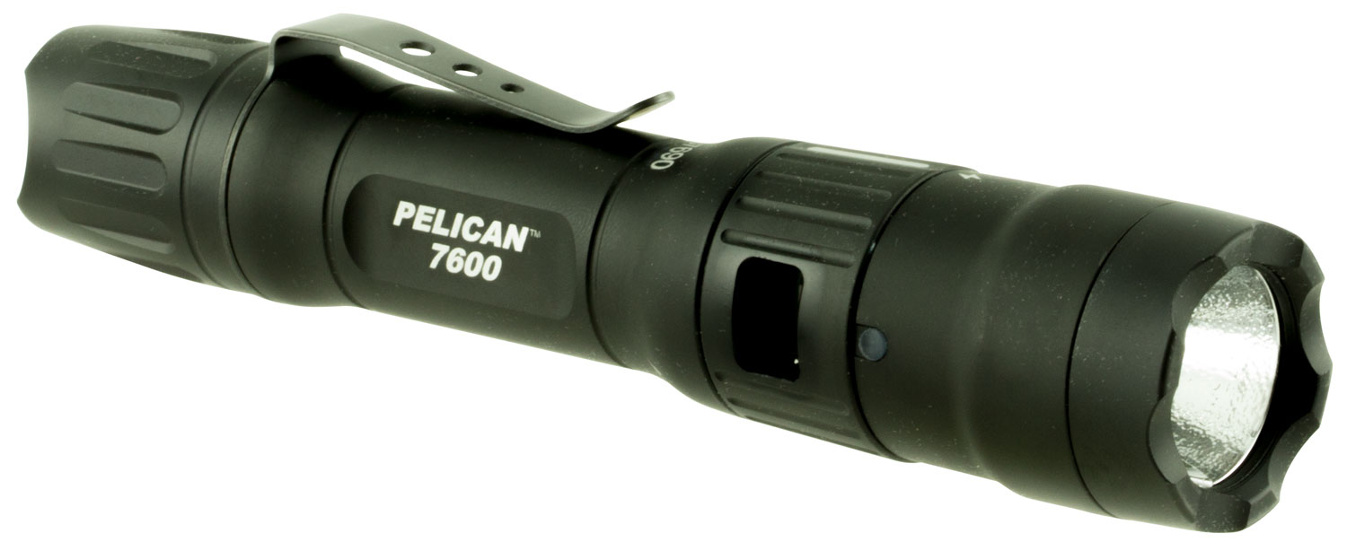 Pelican 7600 Tactical Flashlight  Black Anodized  37/479/944 Lumens White/Red/Green LED | 019428138974