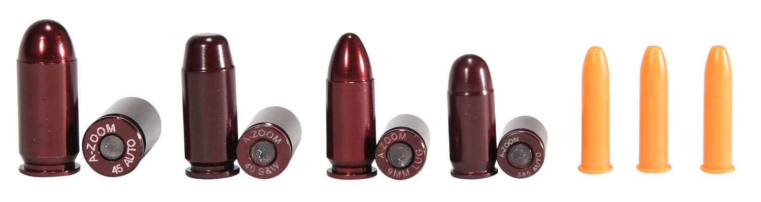 A-Zoom 16190 Variety Pack NRA Instructor .22LR,.380,9mm,40S&W,45ACP 11 Per pk.