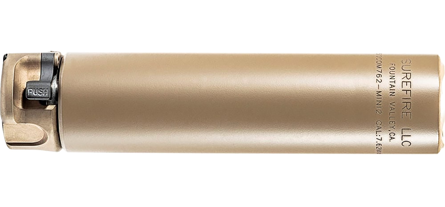 SureFire SOCOM762MINI SOCOM762-MINI2  7.62mm 1.50 Inch Diameter Flat Dark Earth Aluminum/Stainless Steel  | 7.62x51mm NATO | 084871324533