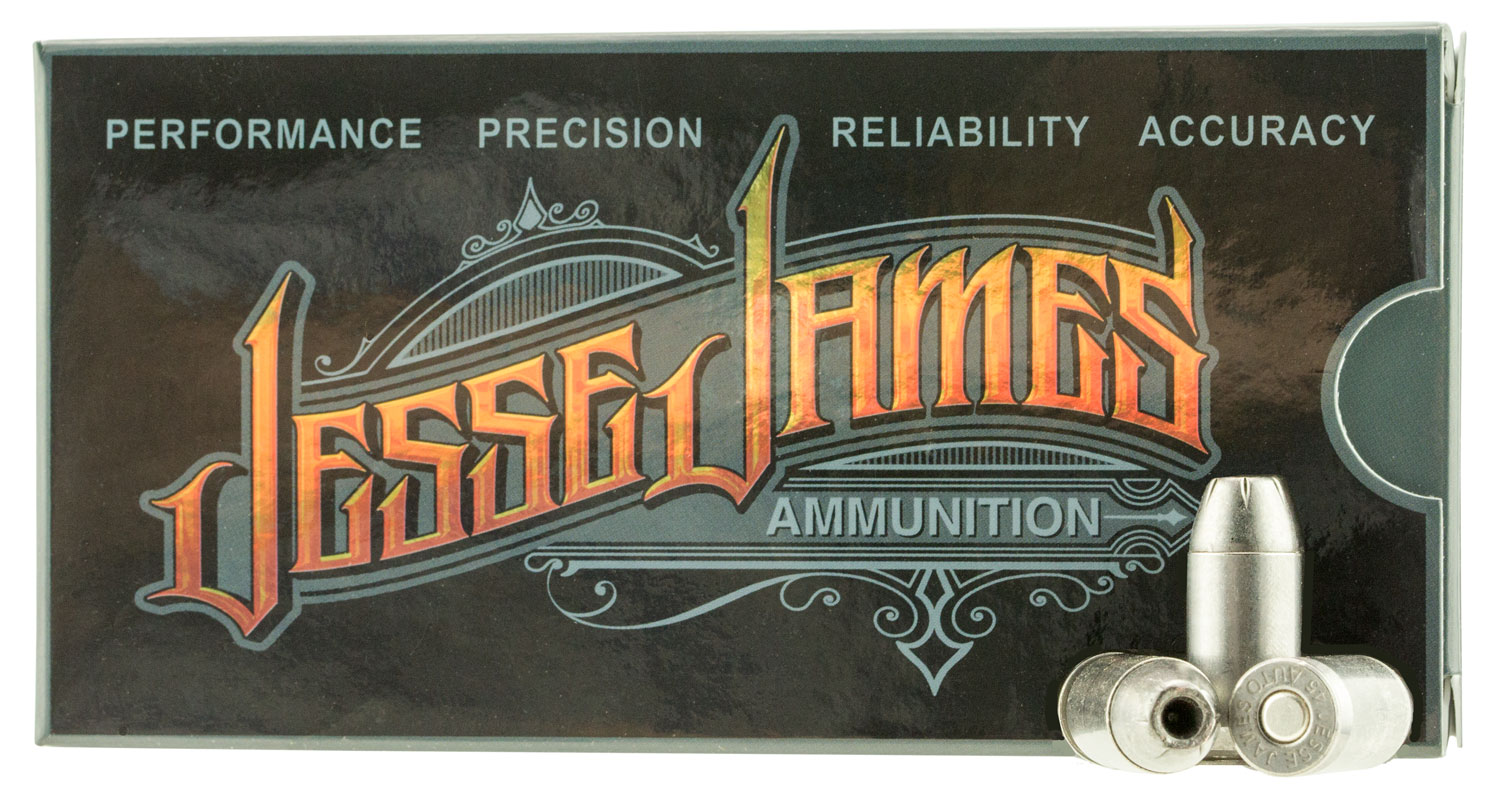 Ammo Inc 45230HPJJ Jesse James 45 Automatic Colt Pistol (ACP) 230 GR Hollow Point 50 Bx/ 20 Cs