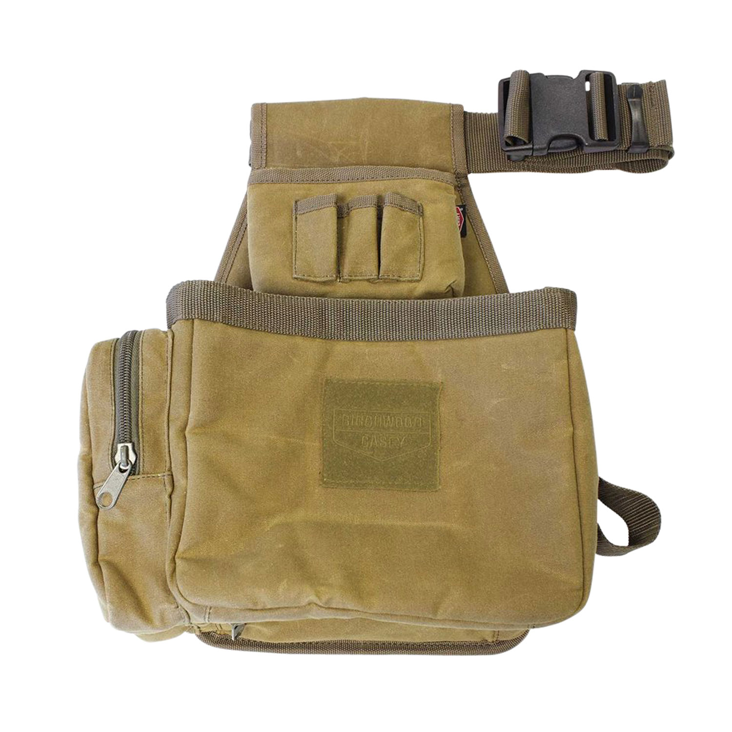 Birchwood Casey 06812 Shell Bag  Tan Canvas Shotgun Belt Mount Adjustable Belt