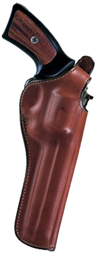 Bianchi 12680 111 Cyclone Belt Holster Size 05 OWB Open Bottom Style made of Leather with Tan Finish, Strongside/Crossdraw  Belt Loop Mount Type fits 6 Inch Barrel SW K-Frame for Right Hand | 013527126801