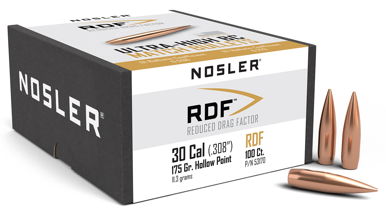 NOSLER RDF 30 175 HPBT 100CT  | .30 CARBINE | 054041531702