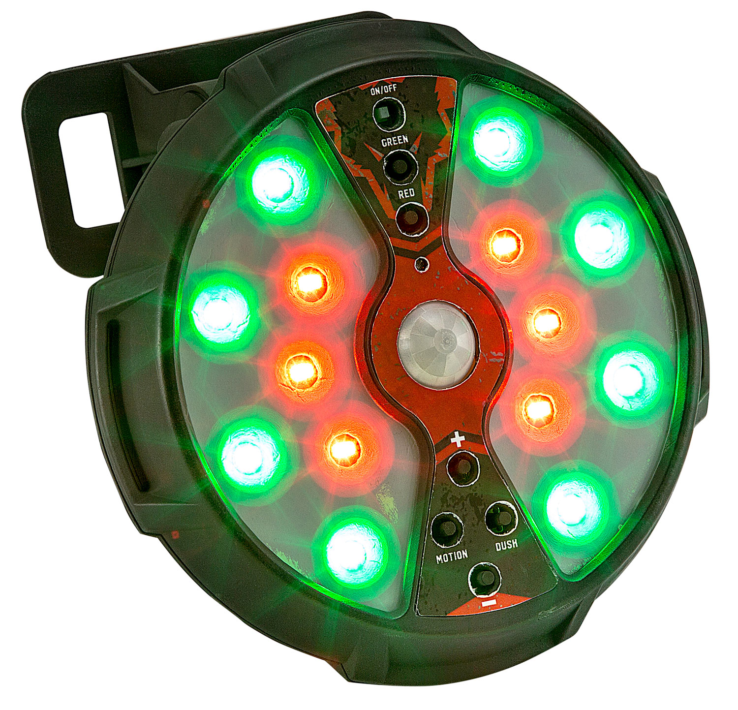 Johnny Stewart Wildlife Calls 100024 Johnny Stewart Feeder/Hog Light 500 Lumens Red/Green LED Polymer Black AA | 021291708208