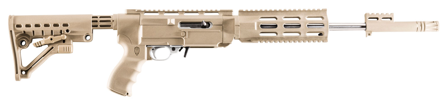 Archangel AA556RDT AR-15 Style Conversion Stock Desert Tan Synthetic 6 Position for Ruger 10/22