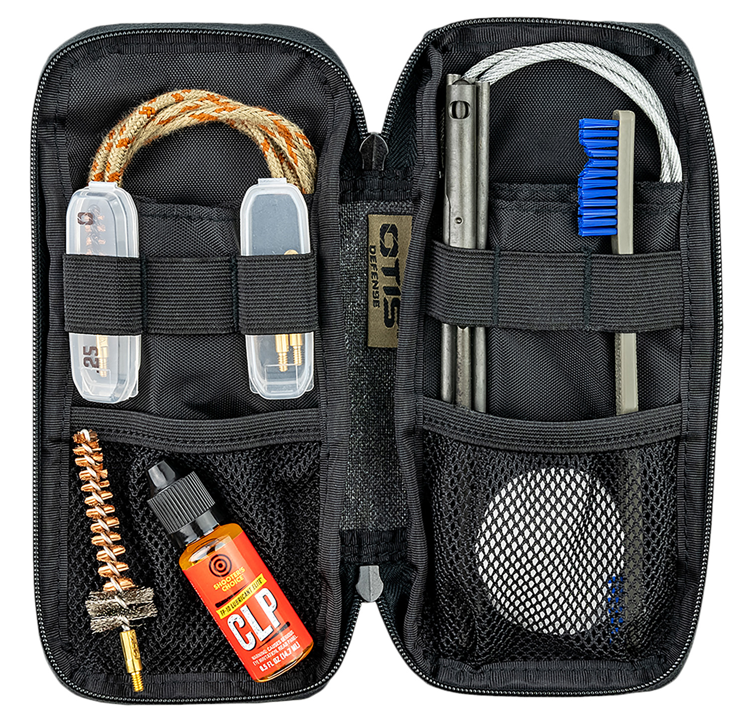 Otis FG901556 Defender Cleaning Kit MultiCaliber Rifle/Pistol/13 Pieces Black Nylon Case | 014895004746