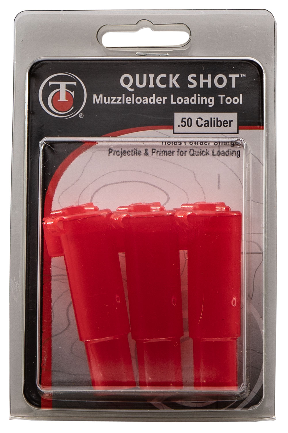 T/C Accessories 31007028 Quick Shot Loading Tool 50 Cal Up to 150 gr Red 3 Per Pack