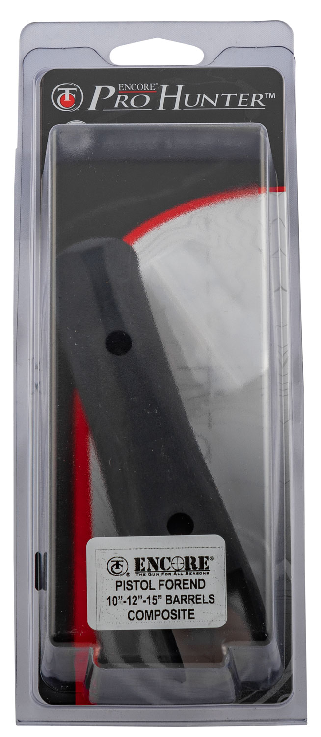 T/C Accessories 55317654 Pistol Forend  All Weather Black Rubber for T/C Encore  Encore Pro Hunter with 10 Inch, 12 Inch or 15 Inch Barrel | 090161016200
