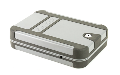 SnapSafe 75212 TrekLite Lock Box XL Key Entry Gray Polycarbonate Holds 1 Handgun