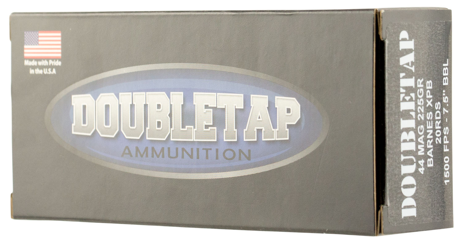 DoubleTap Ammunition 44M225X DT Hunter 44 Remington Magnum 225 GR Barnes XPB 20 Bx/ 25 Cs | 013964483451