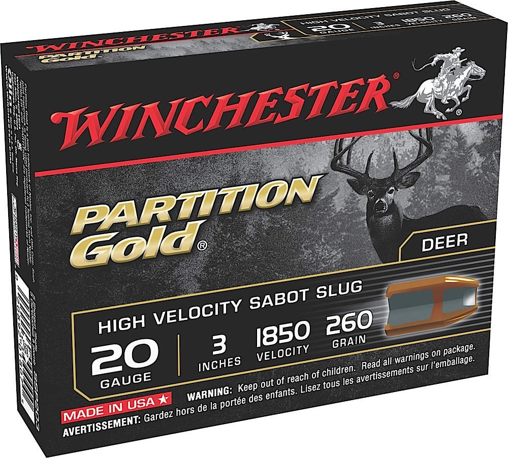 Winchester Ammo SSP203 Partition Gold High Velocity 20 Gauge 3