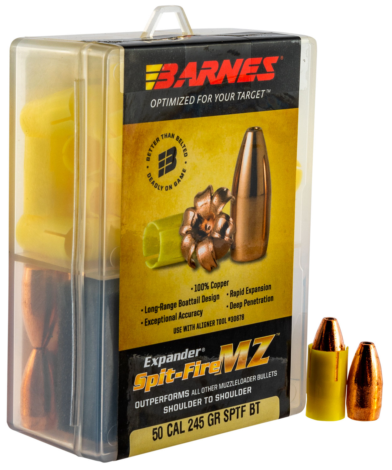 Barnes Bullets 30574 Spit-Fire MZ  50 Cal 245 GR 24