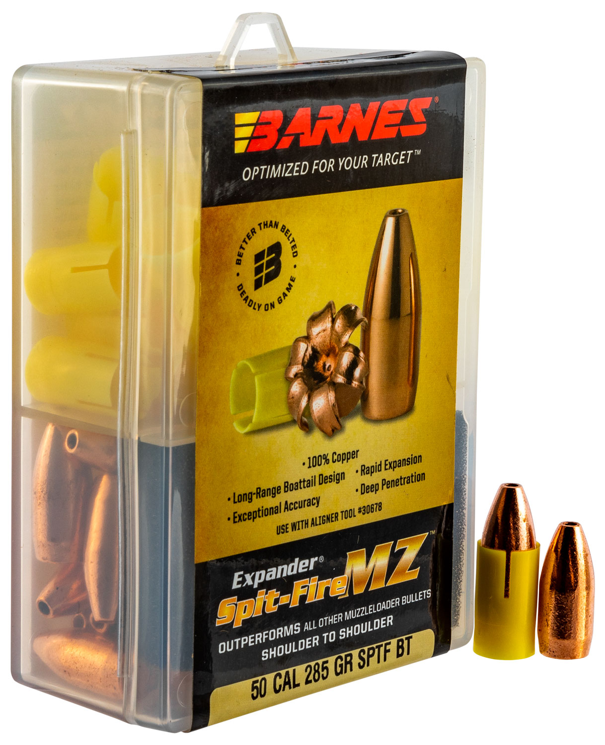 Barnes Bullets 30579 Spit-Fire MZ  50 Cal 285 GR 24