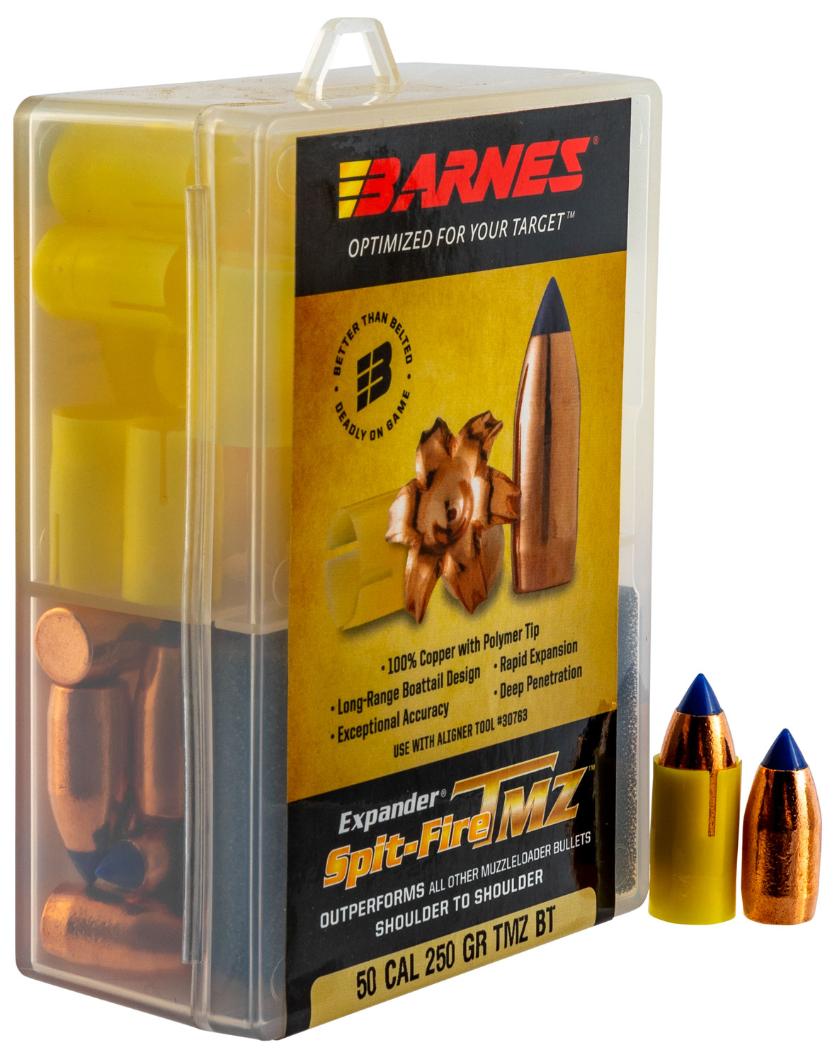 Barnes Bullets 30598 Spit-Fire TMZ  50 Cal 250 GR 24