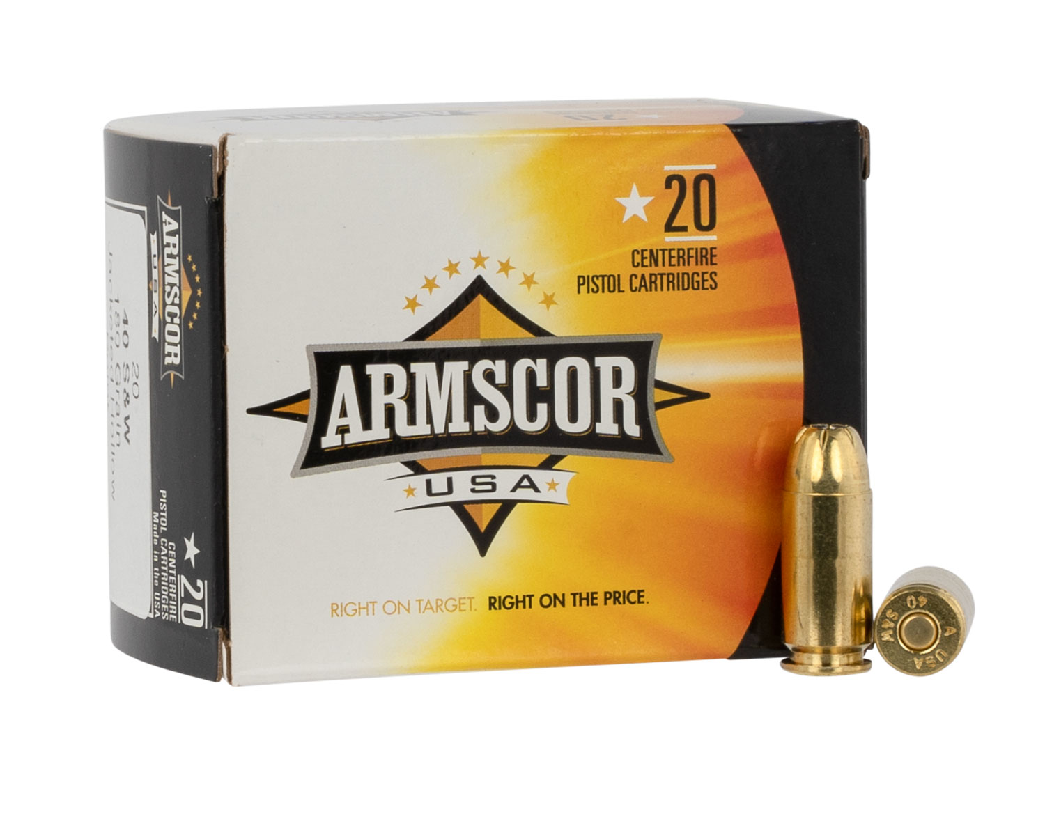Armscor AC403N USA  40 S&W 180 gr Jacketed Hollow Point (JHP) 20 Per Box/25 Cs