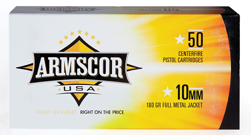 Armscor FAC102N USA  10mm Auto 180 gr Full Metal Jacket (FMJ) 50 Per Box/20 Cs