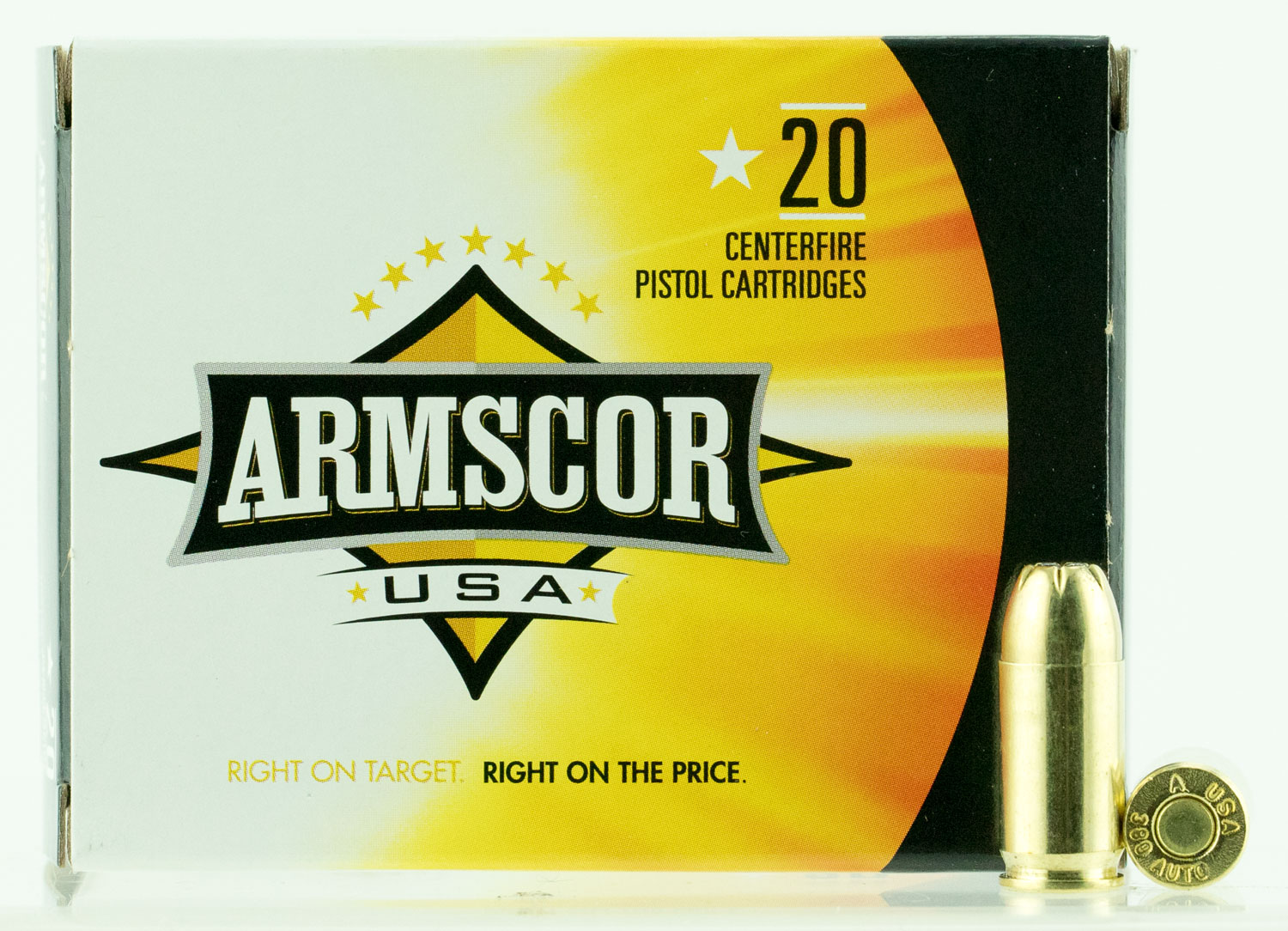 Armscor FAC3803N USA  380 ACP 95 gr Jacketed Hollow Point (JHP) 20 Per Box/25 Cs