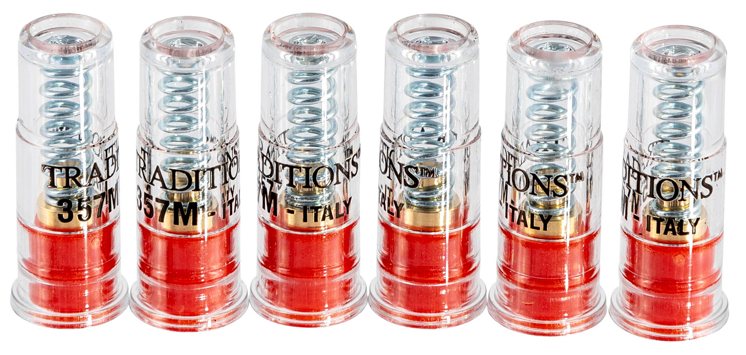 Traditions ASC357 Snap Caps Handgun 357Mag Plastic Brass Base 6Pack | 040589993577
