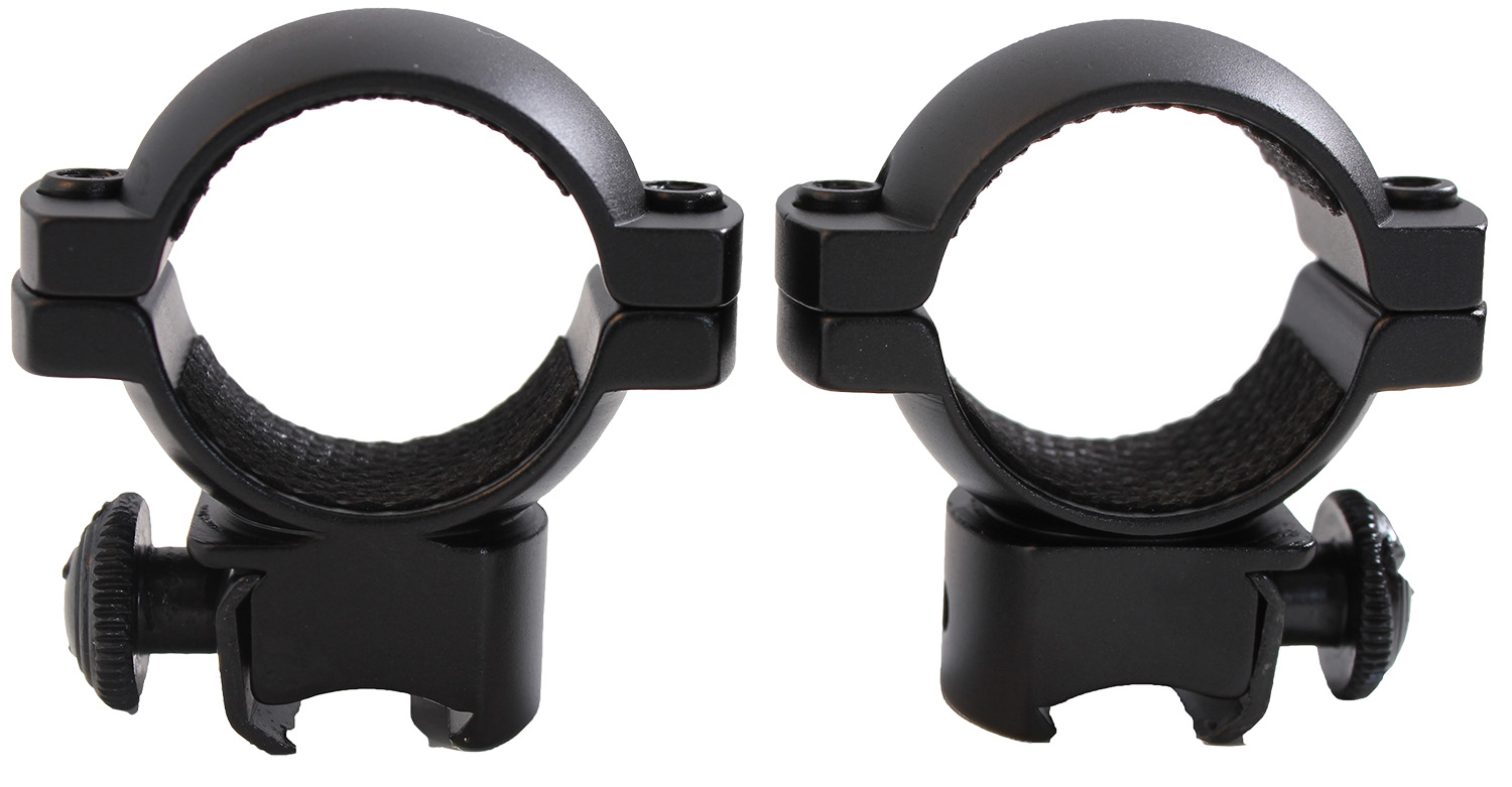 Traditions Aluminum Scope Rings  br  3/8 Dovetail 1 in. Medium Matte Black | 040589002194