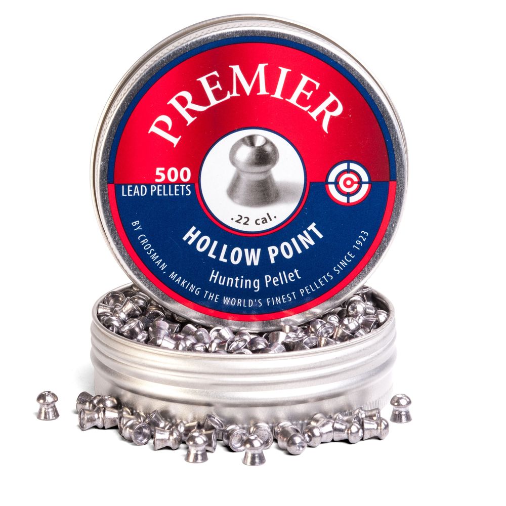 Crosman LHP22 Premier Ultra Magnum 22 Lead Hollow Point 500 Per Tin | 028478133082