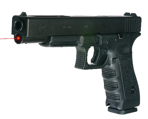 LaserMax LMS-1141LP Guide Rod Red Laser for Glock 17/24/34/35 Black