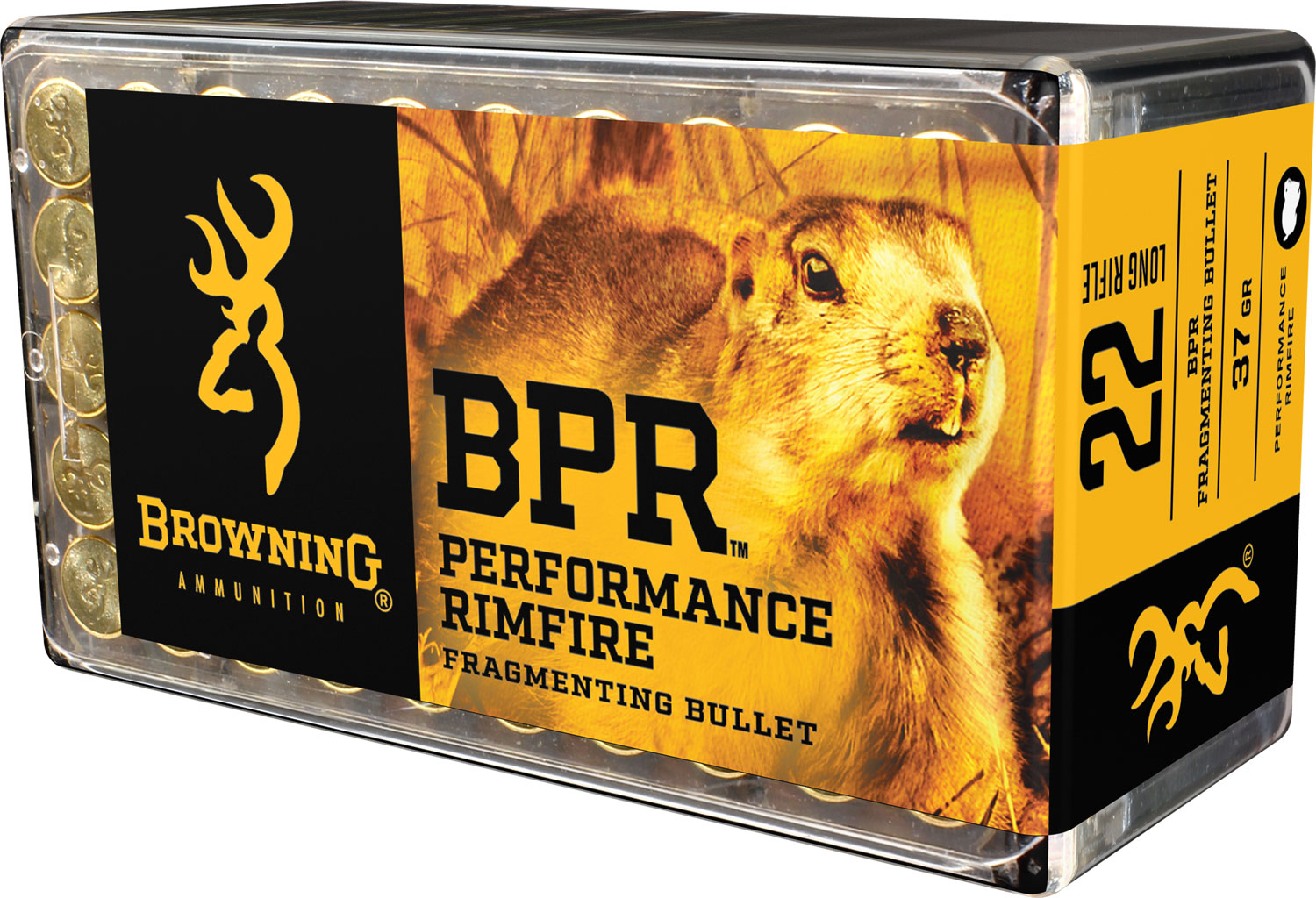 Browning Ammo B194122050 BPR Performance Rimfire  22LR 37gr Fragmenting 50 Per Box/20 Case | 00020892103627