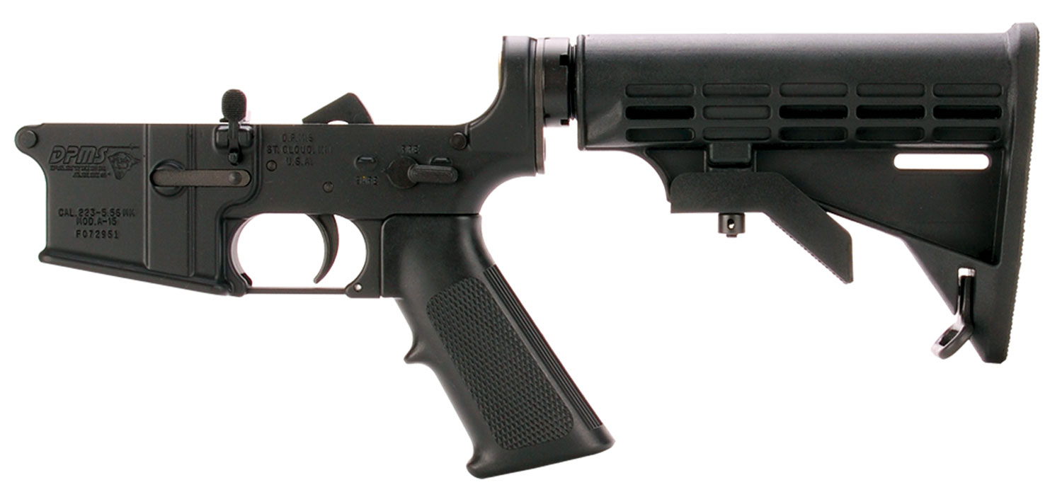 DPMS LR05AP4 Assembled Lower AP4 Stock AR-15 Platform 223 Remington/5.56 NATO Black Hardcoat Anodized