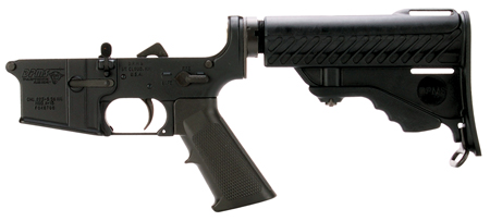 DPMS LR05PS Assemble Lower Pardus Stock AR-15 Platform 223 Remington/5.56 NATO Black Hardcoat Anodized
