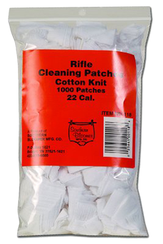 Southern Bloomer 118 Cleaning Patches  .22 Cal Cotton 1000 Per Bag  | .22 | 025641001186