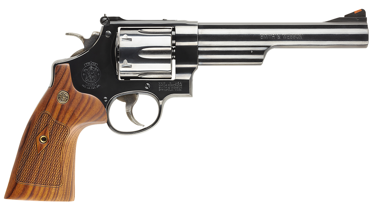 Smith  Wesson 150145 Model 29 Classic N-Frame Frame 44 SW Spl/44 Rem Mag 6rd 6.50 Inch Blued Carbon Steel Barrel, Cylinder  Frame, Wood Grip, Exposed Hammer  | .44 MAG | 022188129915