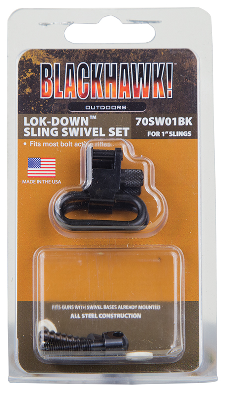 Blackhawk 70SW01BK Lok-Down Sling Swivel Set Machine Front/Wood Rear 1
