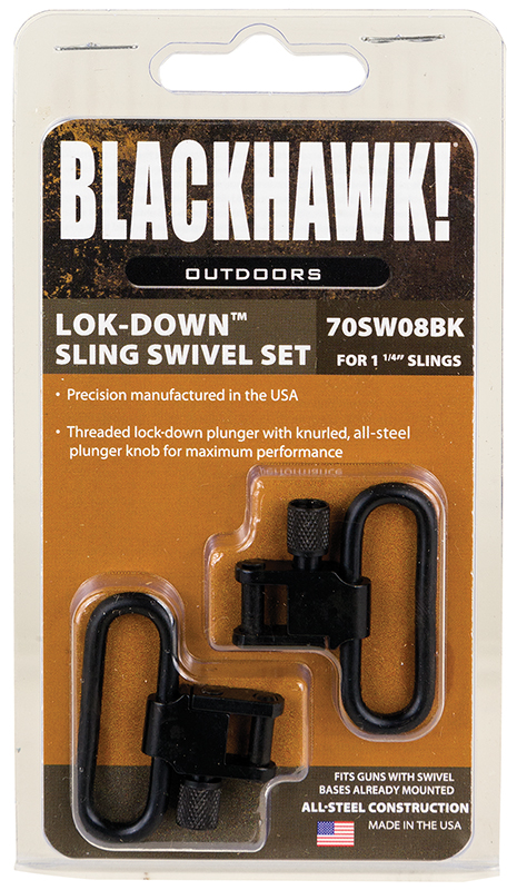 Blackhawk 70SW08BK Lok-Down Swivel Set  Blued 1.25