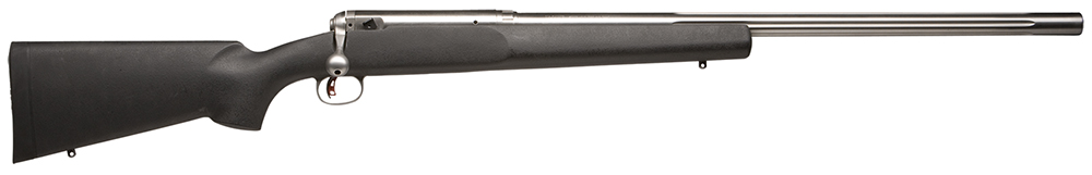 Savage Arms 18144 12 LRPV 223 Rem Caliber with 1rd Capacity, 26 Inch 19 Inch Twist Barrel, Matte Stainless Metal Finish  Matte Black Fixed HS Precision with V-Block Stock Right Hand Full Size | 011356181442