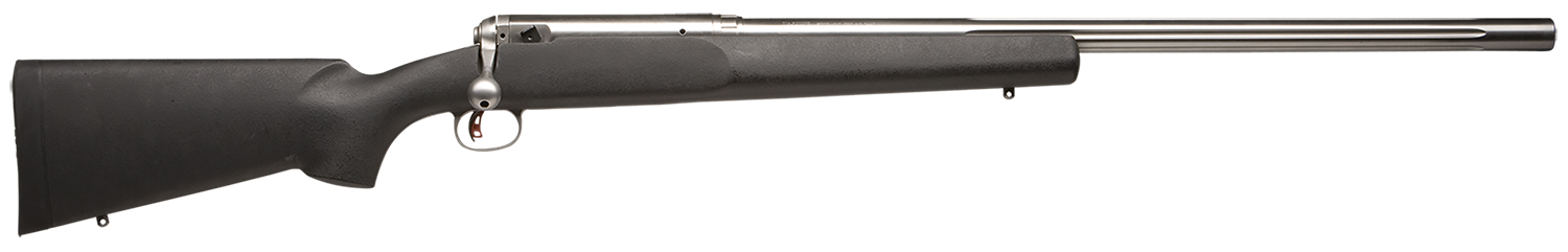 Savage Arms 18147 12 LRPV 22250 Rem Caliber with 1rd Capacity, 26 Inch 112 Inch Twist Barrel, Matte Stainless Metal Finish  Matte Black Fixed HS Precision with VBlock Stock Right Hand Full Size | 011356181473
